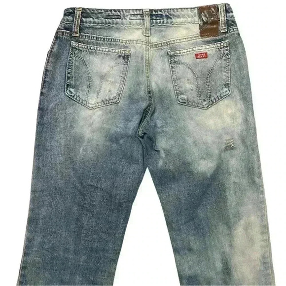 Miss Sixty Vintage Extra Low Ty Acid Wash Italian Straight Jeans - Picture 4 of 9